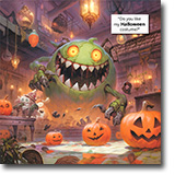 happy halloween monsters art book, charleskaufman
