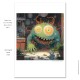 Giclée Print on Fine Art Paper by Charles Kaufman: "Happy Big Eye Monster!"