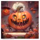 Giclée-Druck: "3 Scary Jack-O-Lanterns"