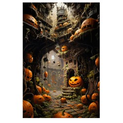 Giclée Print: "Welcome Halloween Town!"